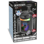 Trolley Amplificatore Wireless con 2 Microfono Wireless e  funzione TWS