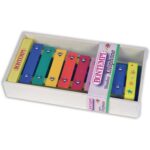 Xilofono Legno con 8 Note Metalliche Colorate