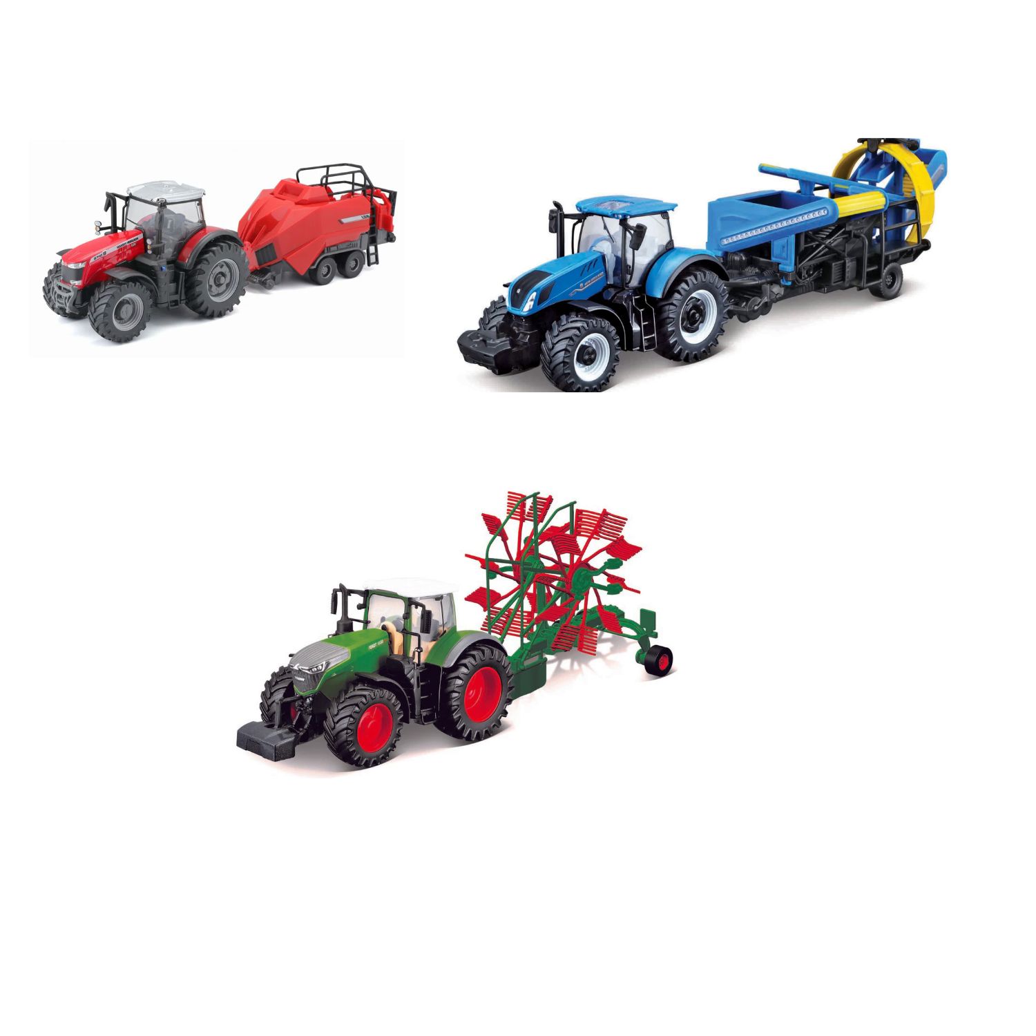 BRG18-31920 ASS.TO TRATTORI CON RIMORCHIO - 10 CM - immagine 1
