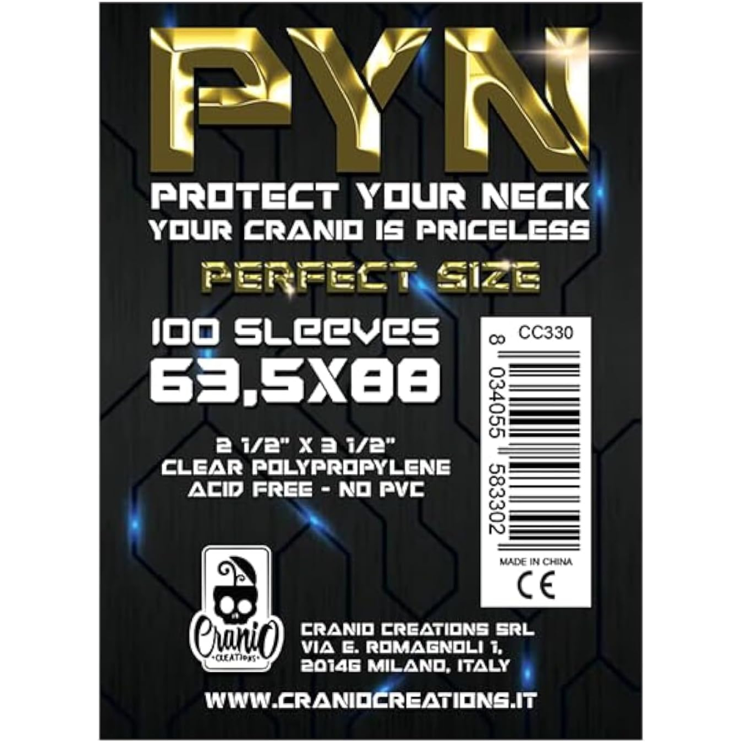 CC330 Bustine Protettive PYN 63,5 x 88 - Perfect Size - immagine 1