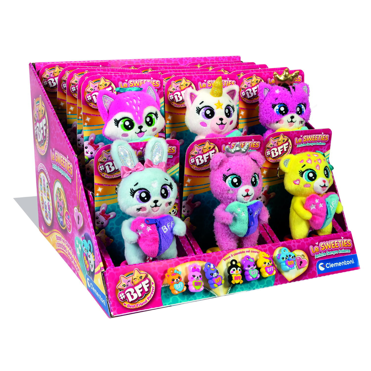 CLM16890 Le Sweeties - Portachiavi 18 Pezzi - immagine 1
