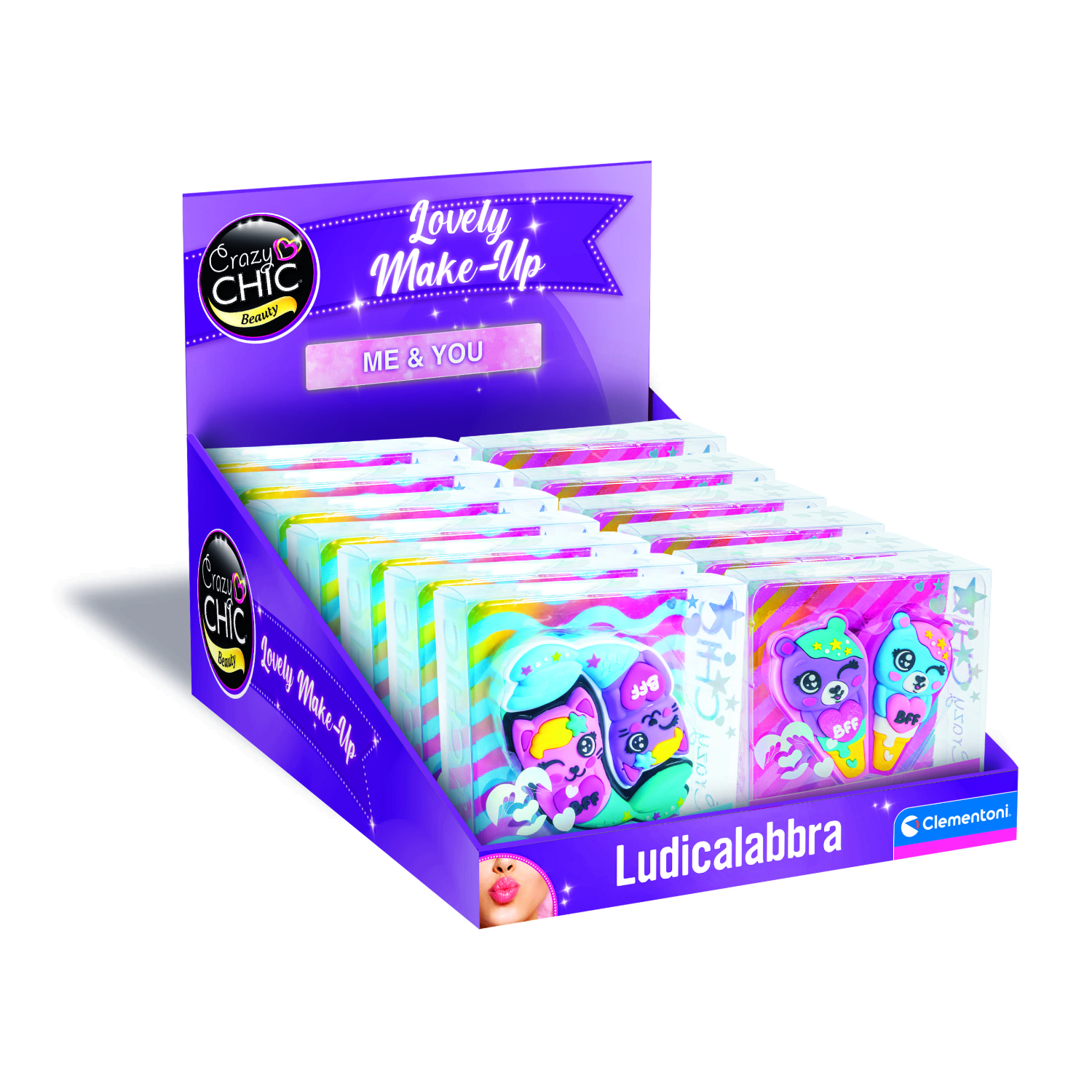 CLM18264 Crazy Chic - Lucidalabbra Me & You 14 Pezzi - immagine 1