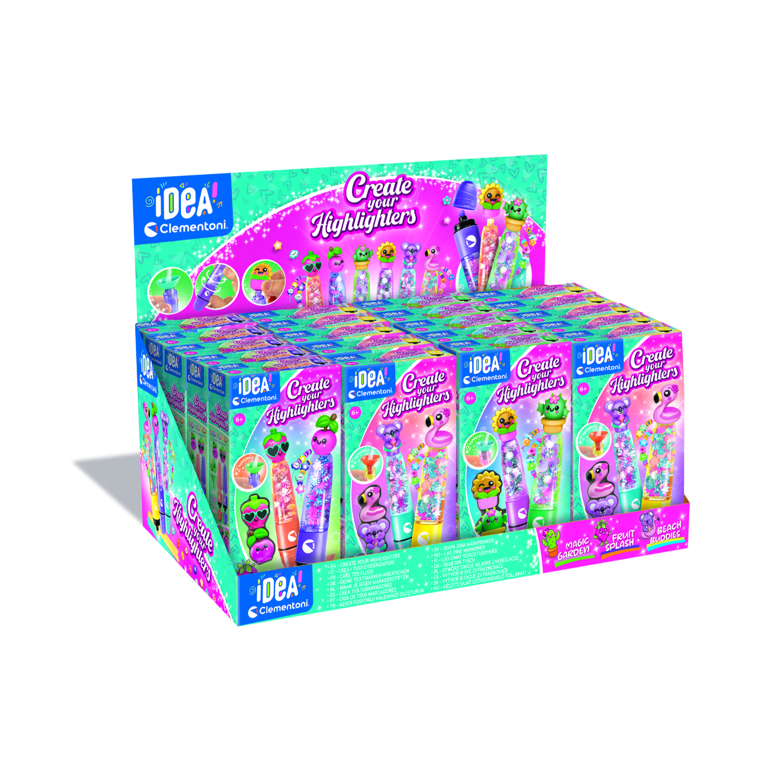 CLM18398 Idea - Mini Lab.Evidenziatori 24 Pezzi - immagine 1