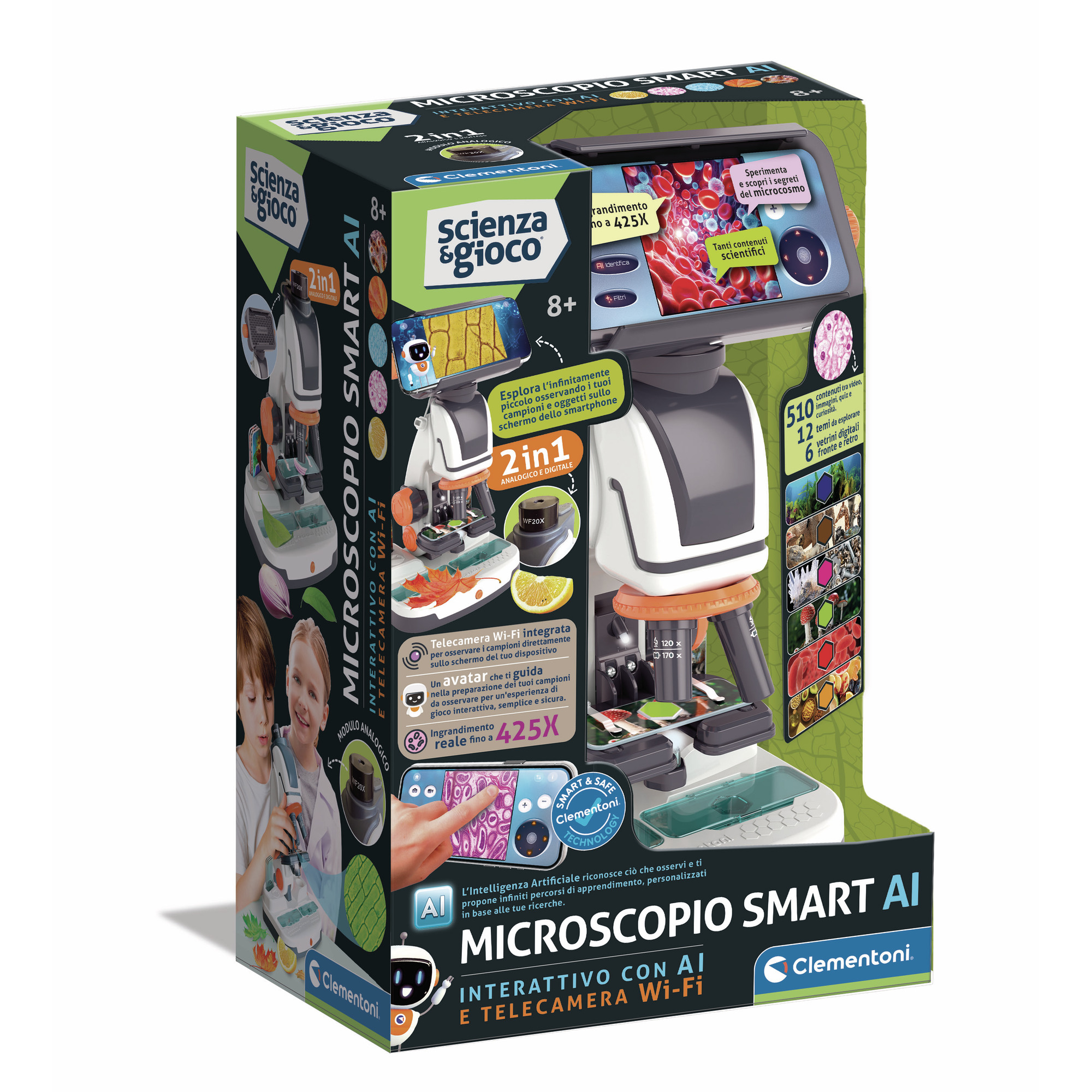 CLM19387 Scienza & Gioco - Microscopio Smart AI - immagine 1