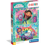 2 Puzzle da 60 Pezzi - Gabby's Dollhouse