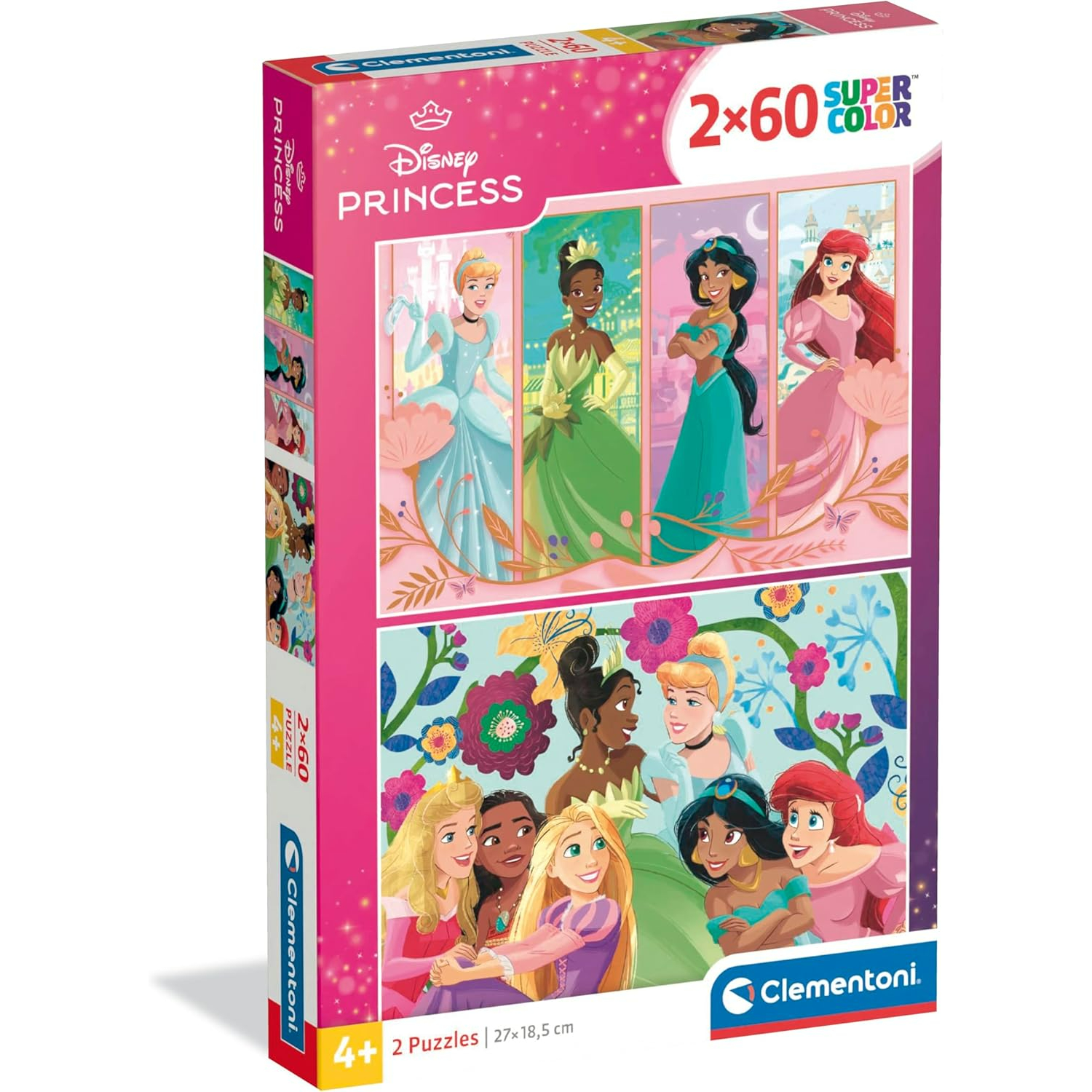 CLM24824 2 Puzzle da 60 Pezzi - Princess - immagine 1