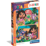 2 Puzzle da 20 Pezzi - Dora l'Esploratrice
