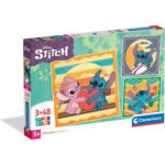 3 Puzzle da 48 Pezzi - Stitch