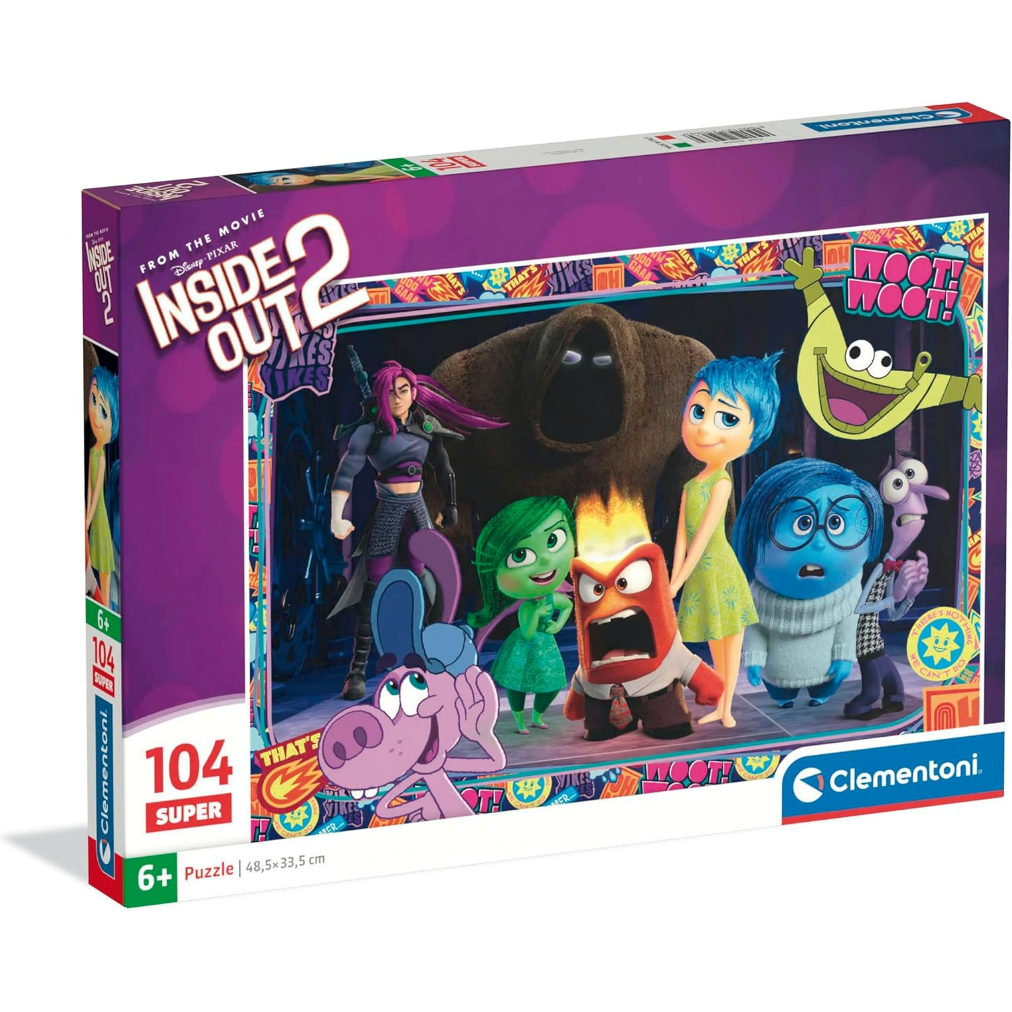 CLM25068 Puzzle da 104 Pezzi - Inside Out 2 - immagine 1