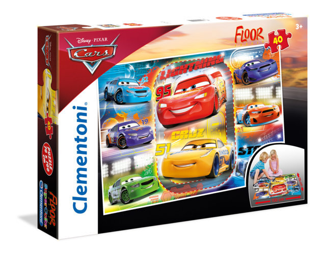 CLM25455 Puzzle da 40 Pezzi - Gigante da Pavimento: Cars 3 (H) - immagine 1