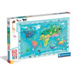 Puzzle da 60 Pezzi Maxi - Wildlife Map