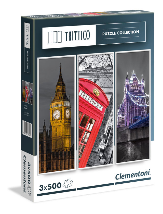 CLM39306 Puzzle da 500 Pezzi Trittico - London (H) - immagine 1
