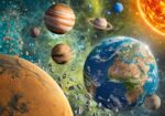 Puzzle da 2000 Pezzi - Planet Earth in galaxy space - immagine 2