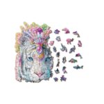 Puzzle da 250 Pezzi Sagomato in Legno - Mystic Tiger - immagine 2