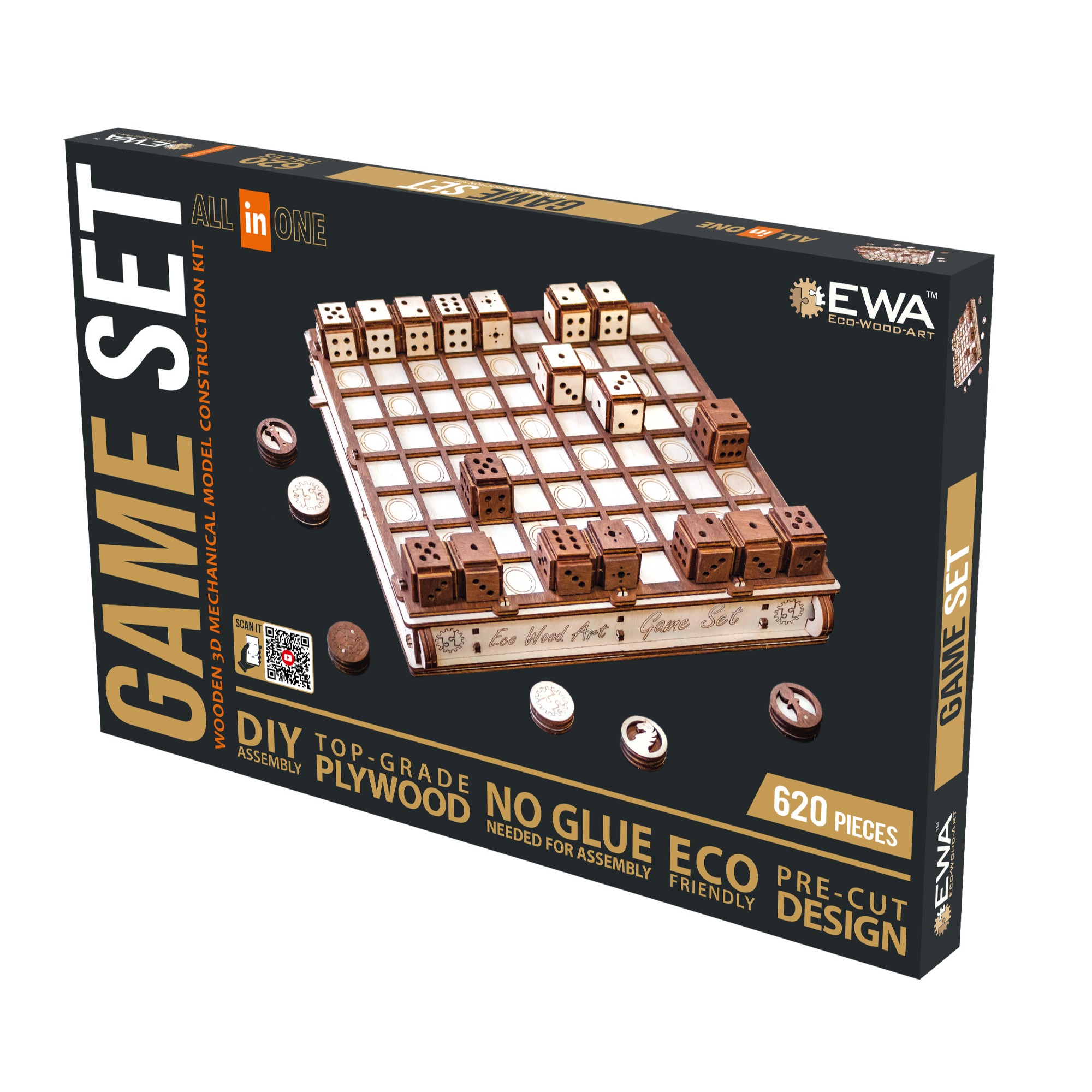 EWA058 Modello 3D in Legno - Set da Gioco - immagine 1