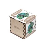 Puzzle da 80 Pezzi Sagomato in Legno - Camaleonte (S) con Box in Legno