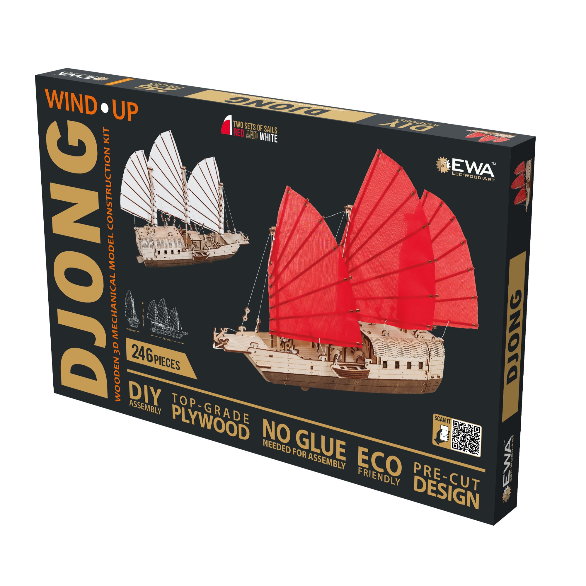 EWA292 Modello 3D in Legno - Giunca (Djong) - immagine 1