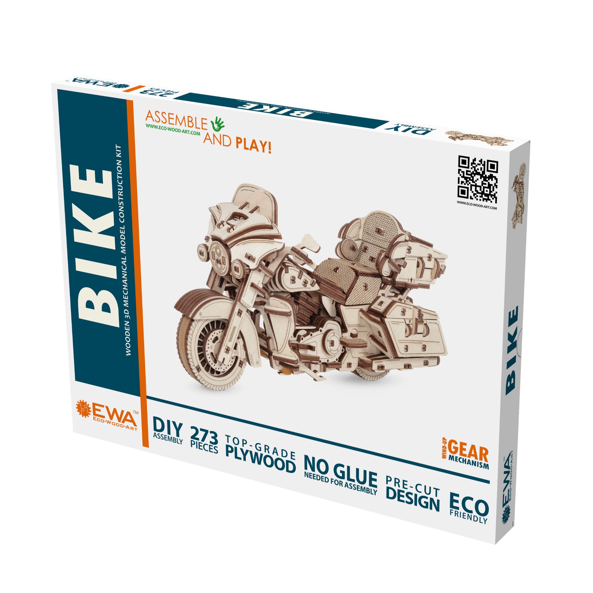EWA300 Modello 3D in Legno - Motocicletta - immagine 1