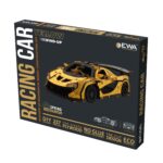 Modello 3D in Legno - Auto da Corsa: Gialla