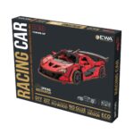 Modello 3D in Legno - Auto da Corsa: Rossa