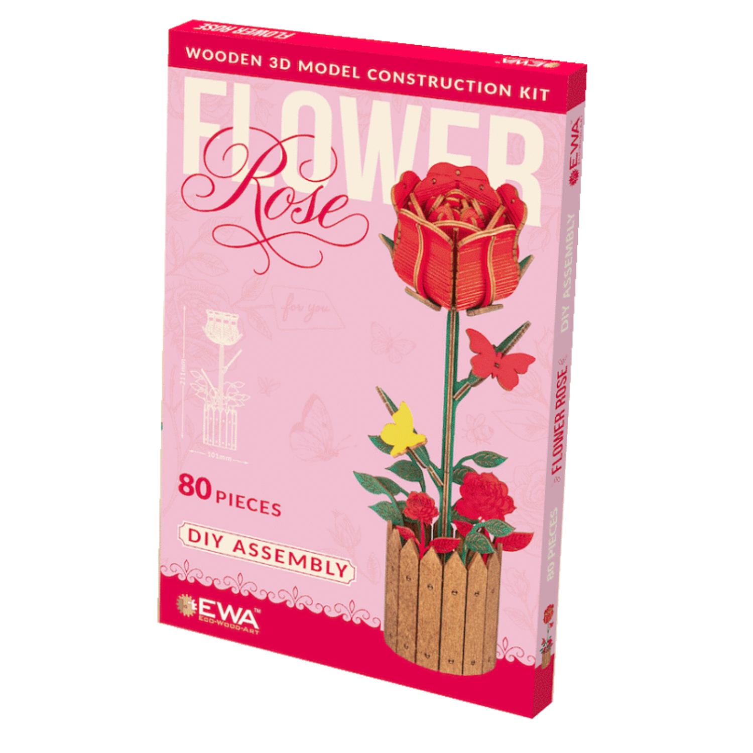 EWA452 Fiore - Rosa - immagine 1