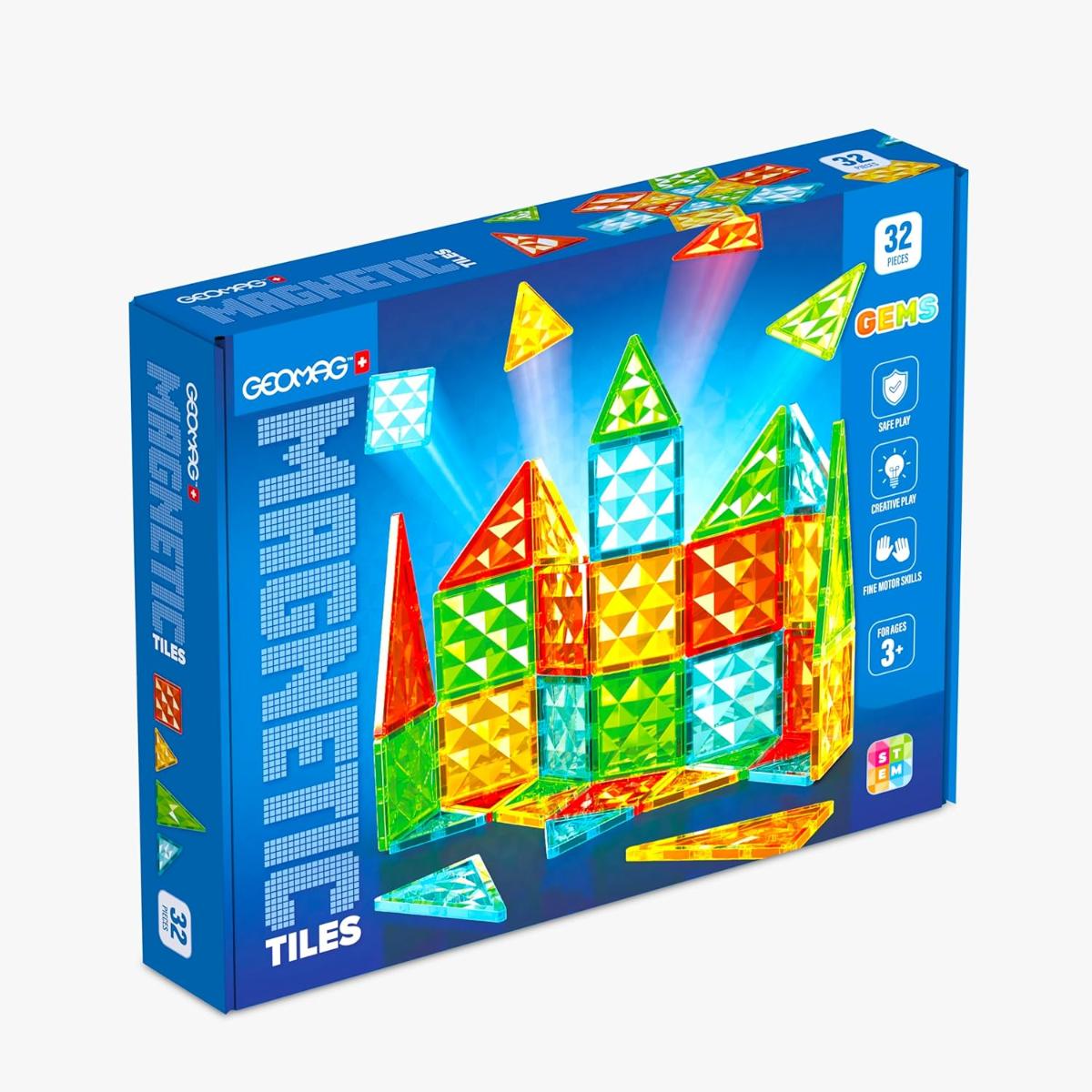 GMG4101 Geomag Magnetic Tiles Gems 32 - immagine 1