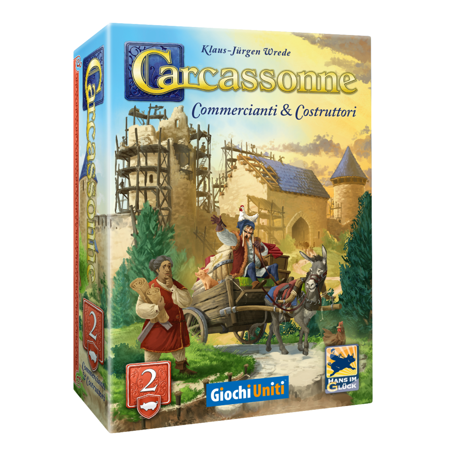 GU847 Carcassonne Revival: Commercianti e Costruttori 2 (Ed. Italiana) - immagine 1