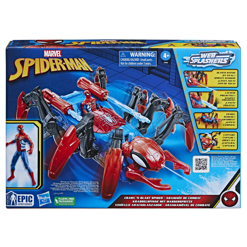 HSBF78455L0 Spider Man - Web Splashers: Crawl 'n Blast Spider - immagine 1