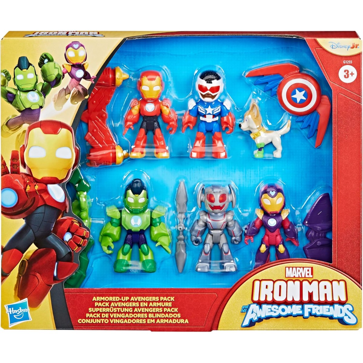 HSBG12555L0 Iron Man e i suoi Fantastici Amici - Set di Action Figure Avengers - immagine 1