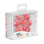 Oakie Doakie Dice RPG Set Marble - Red (7) - immagine 2
