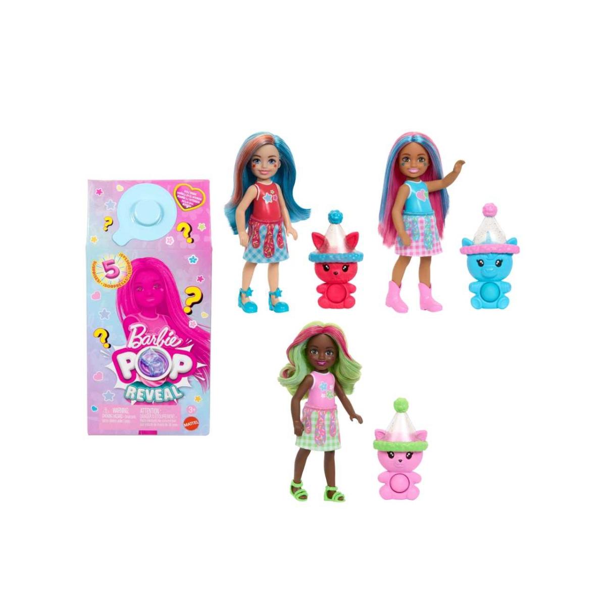 JCN89 Barbie - Chelsea Pop Reveal Serie Animal Party - immagine 1