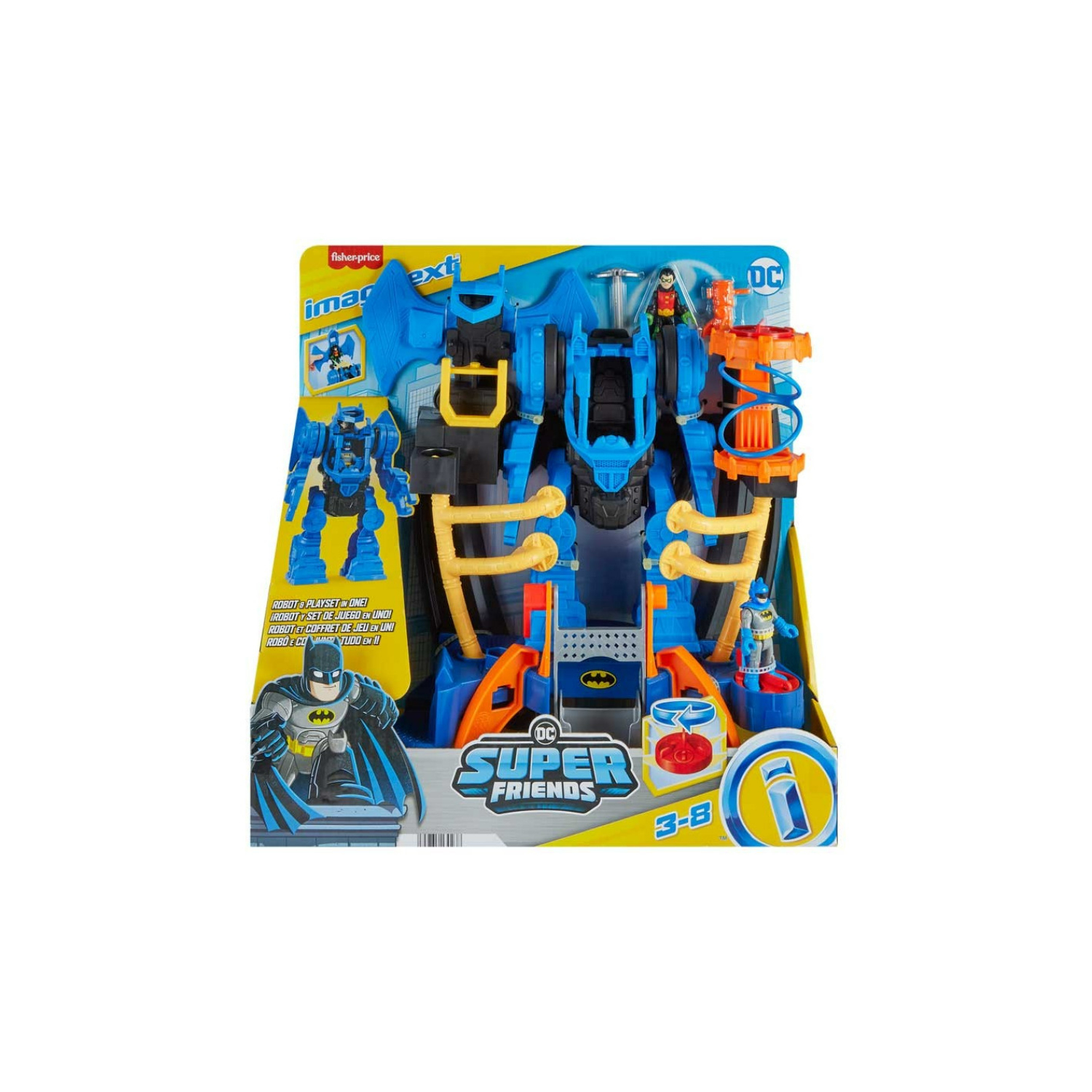JDL03 Imaginext - DC Super Friends: Robot Volante di Batman - immagine 1