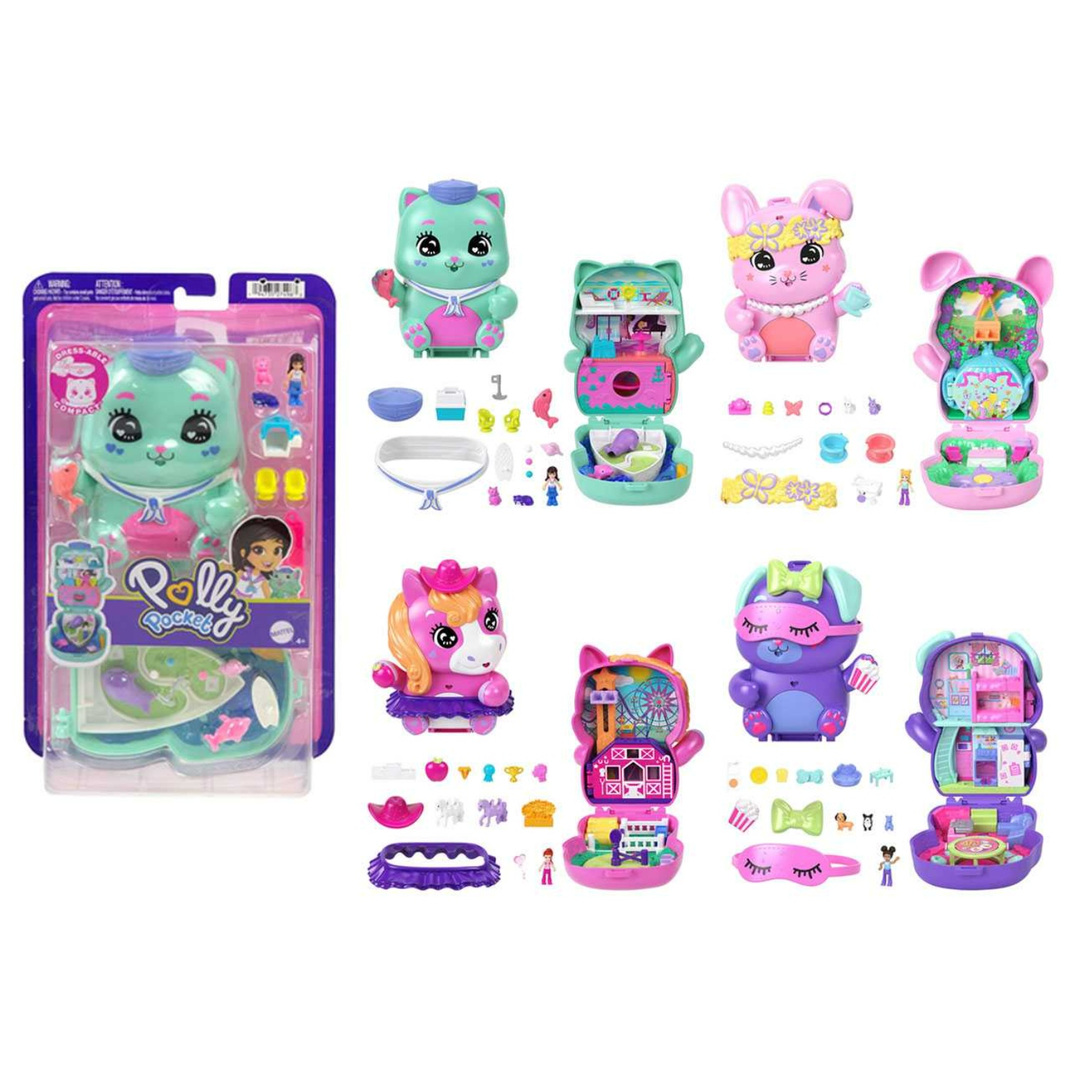 JGK23 Polly Pocket - PLAYSET TASCABILI ass.to - immagine 1