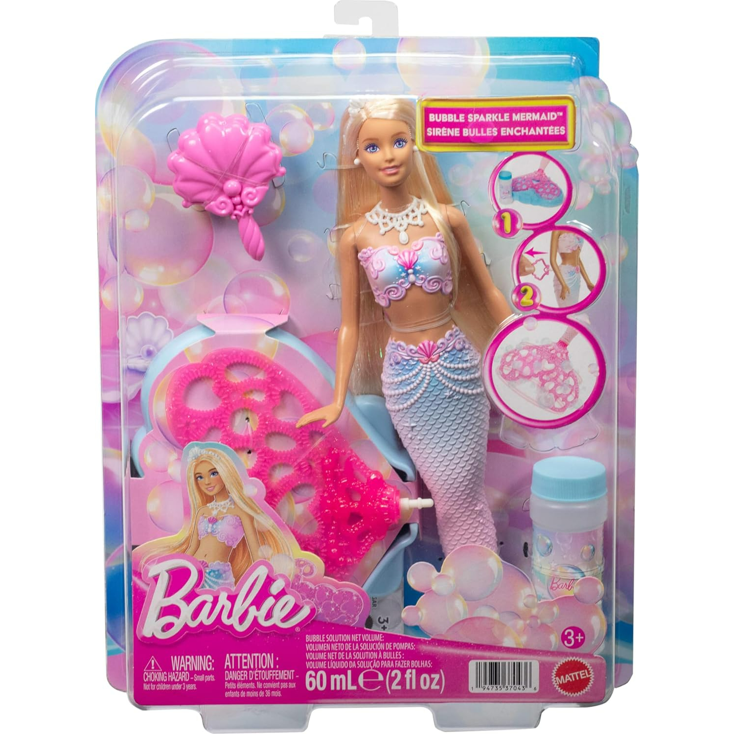 JLW56 Barbie Sirena Magiche Bolle - immagine 1