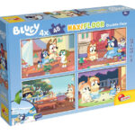 4 Puzzle da 48 Pezzi Maxi - Double Face: Bluey
