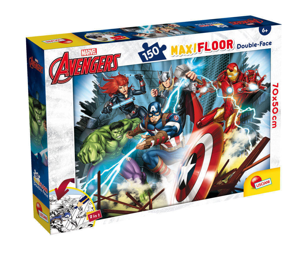 LSC100392 Puzzle da 150 Pezzi Maxi - Double Face: Avengers - immagine 1