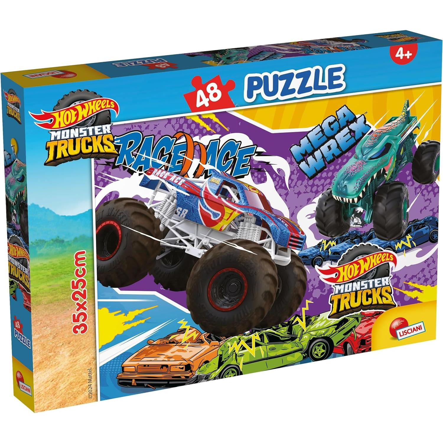 LSC104765 Puzzle da 48 Pezzi - Hot Wheels Monster Truck - immagine 1