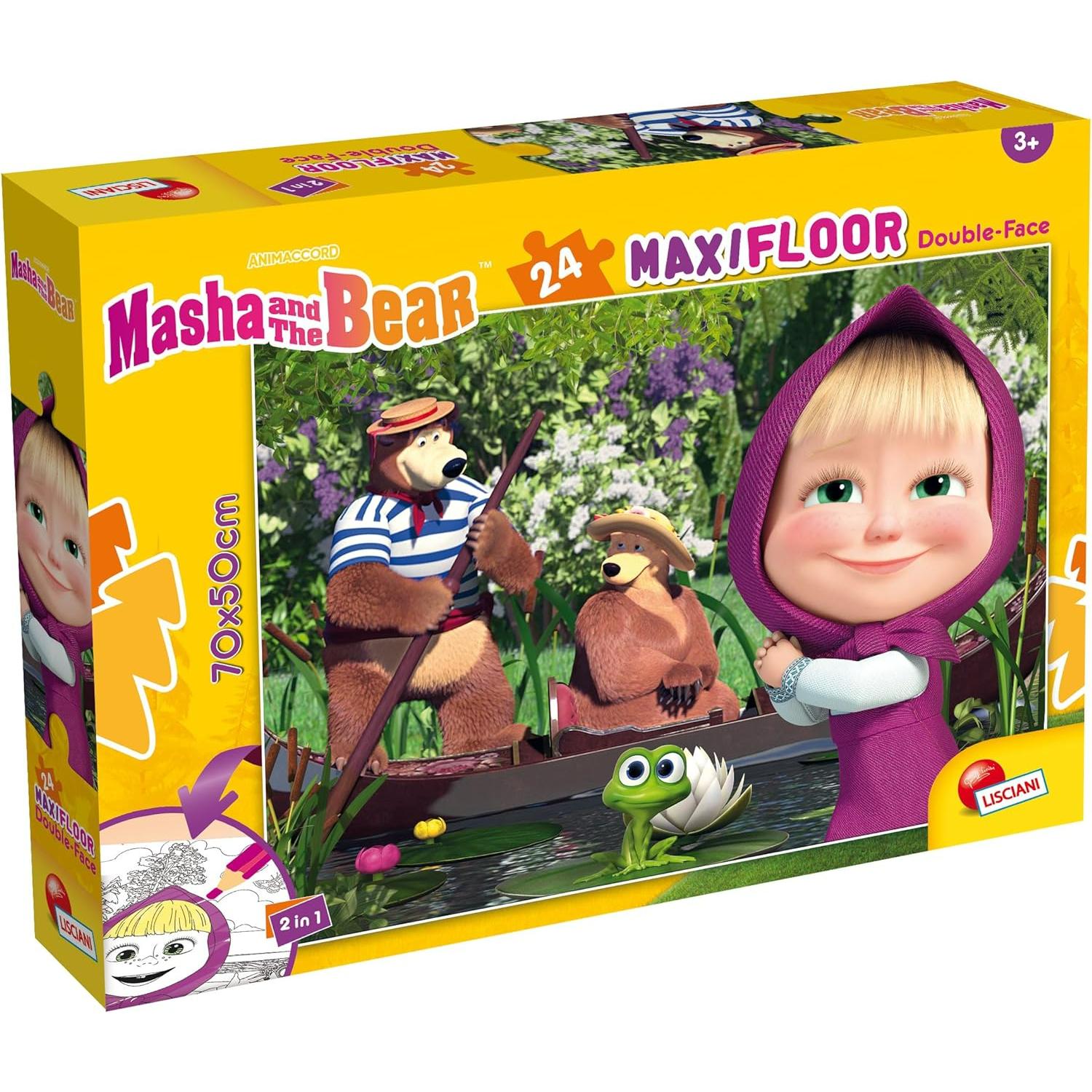 LSC104826 Puzzle da 24 Pezzi Gigante da Pavimento - Masha e Orso - immagine 1