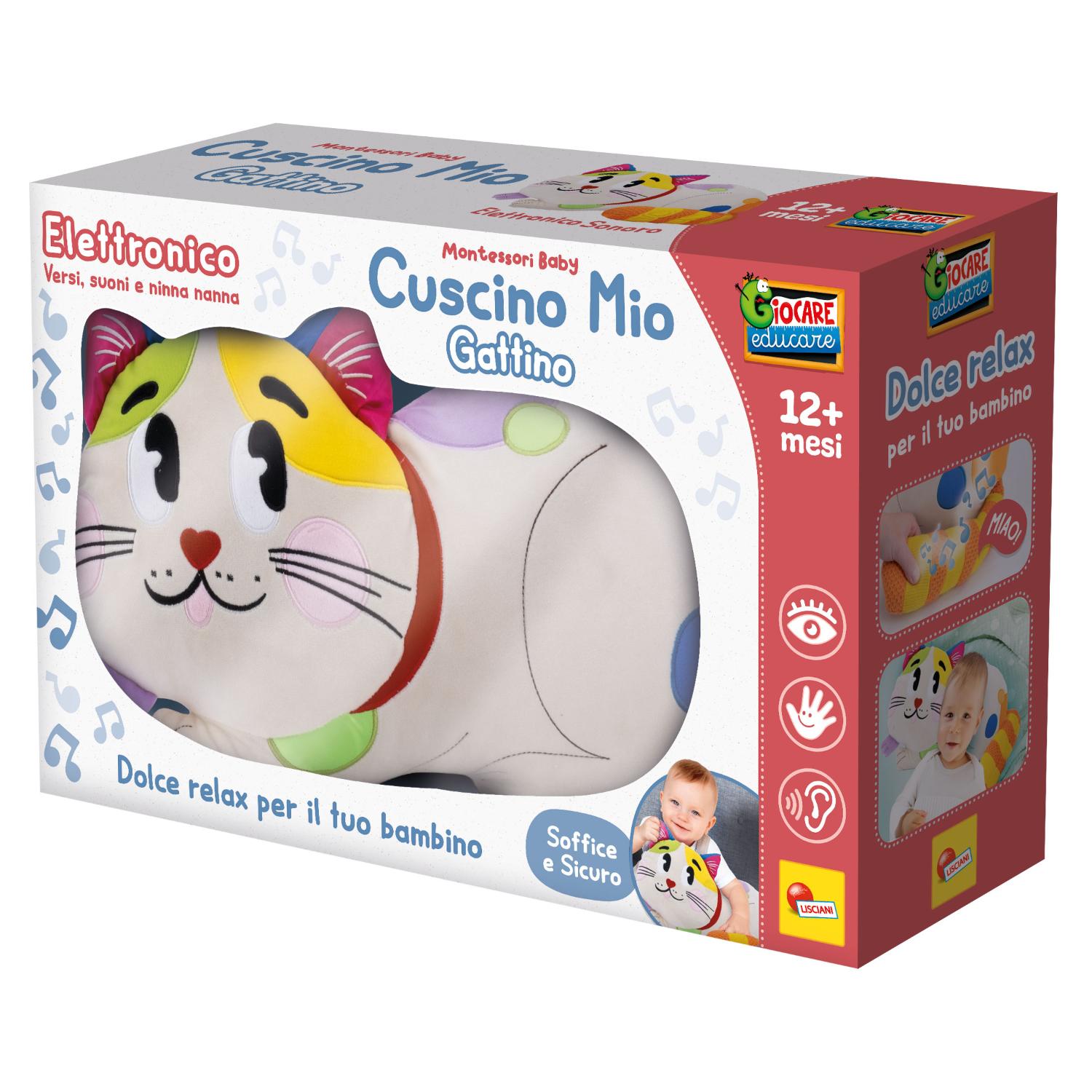 LSC110018 Montessori Baby - Cuscino Mio: Gattino - immagine 1