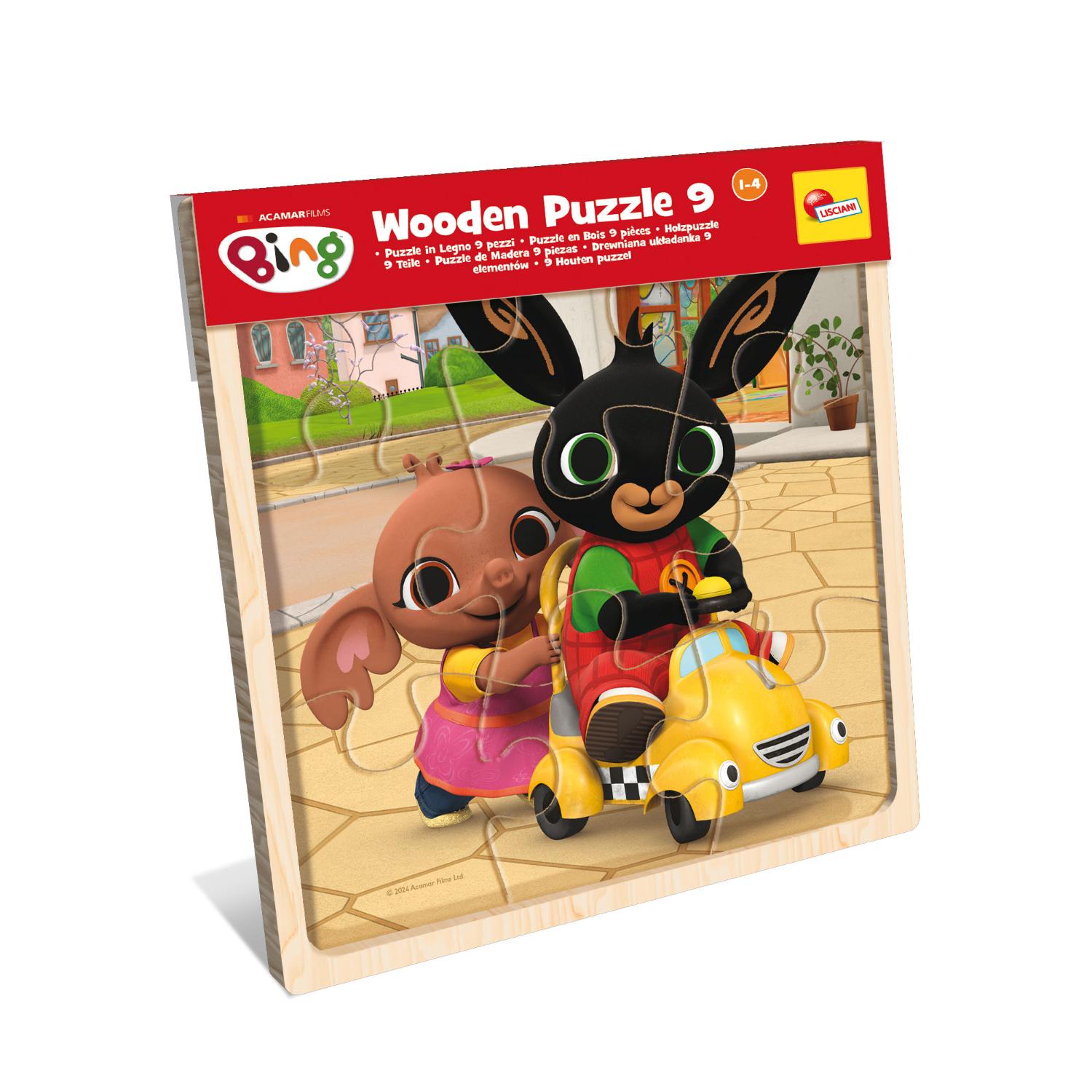 LSC111213 Puzzle da 9 Pezzi in Legno - Bing - immagine 1