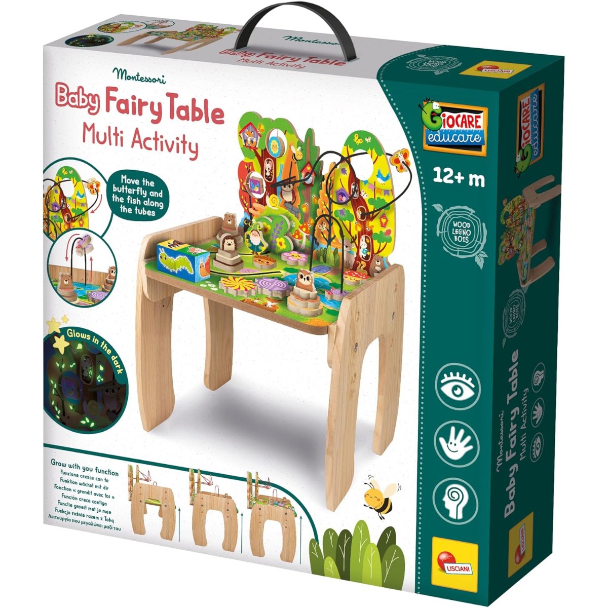 LSC113729 Montessori Baby Fairy Table Multi Activity - Tavolo in Legno con Funzione Cresce con Te - immagine 1