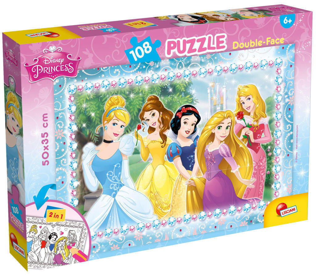 LSC47963 Puzzle da 108 Pezzi - Double Face: Disney Princess - immagine 1