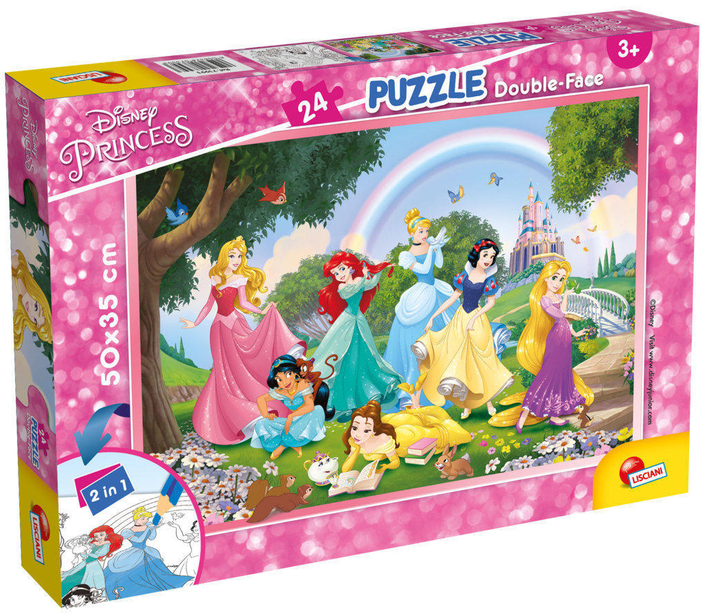 LSC73993 Puzzle da 24 Pezzi - Double Face: Disney Princess - immagine 1