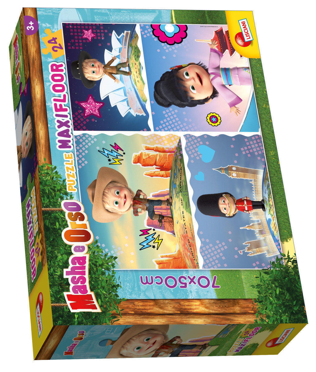 LSC86085 Puzzle da 24 Pezzi Maxi - Masha e Orso: E' Fantastico! - immagine 1