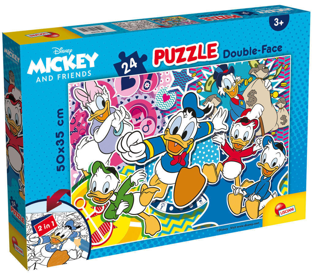 LSC86504 Puzzle da 24 Pezzi - Double Face Plus: Paperino - immagine 1