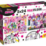 2 Puzzle da 24 Pezzi Maxi - Double Face: Minnie