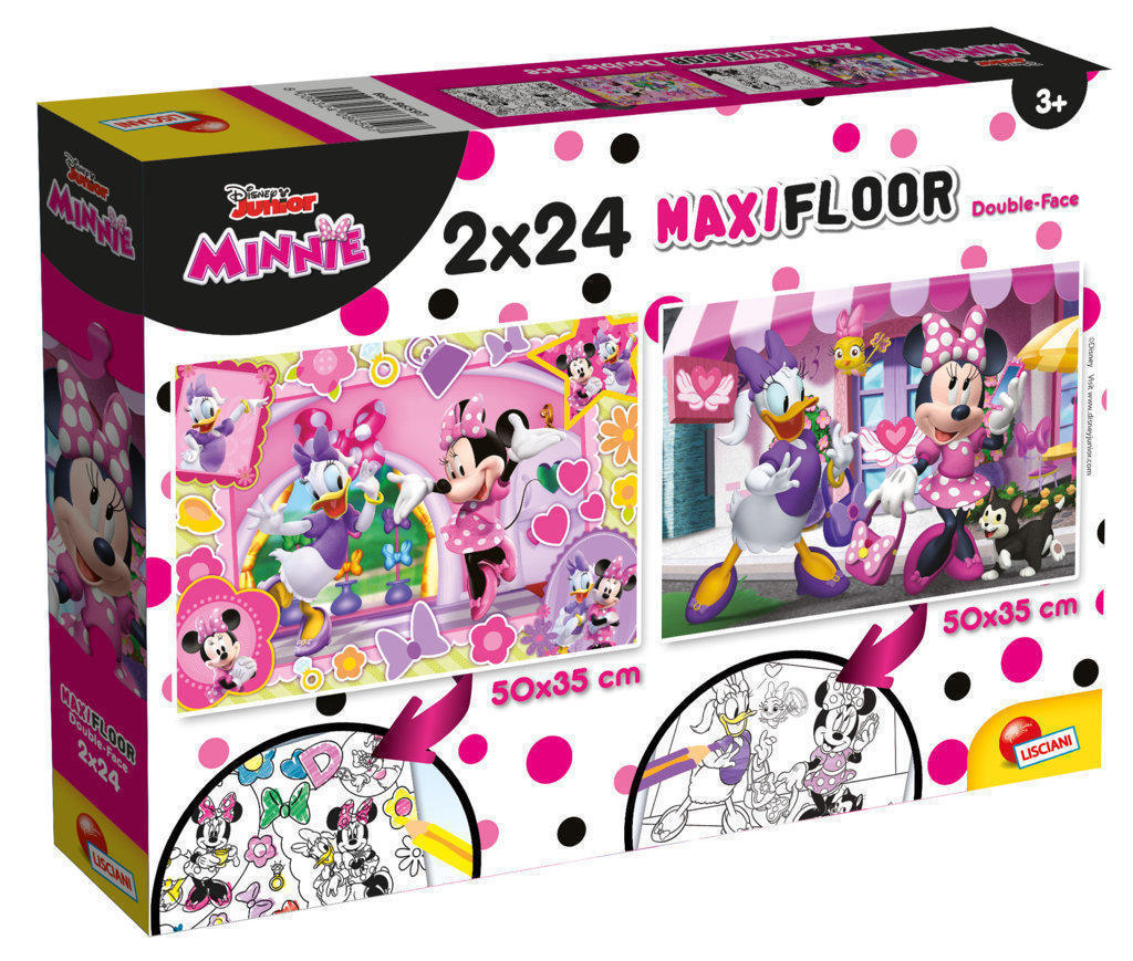 LSC86597 2 Puzzle da 24 Pezzi Maxi - Double Face: Minnie - immagine 1