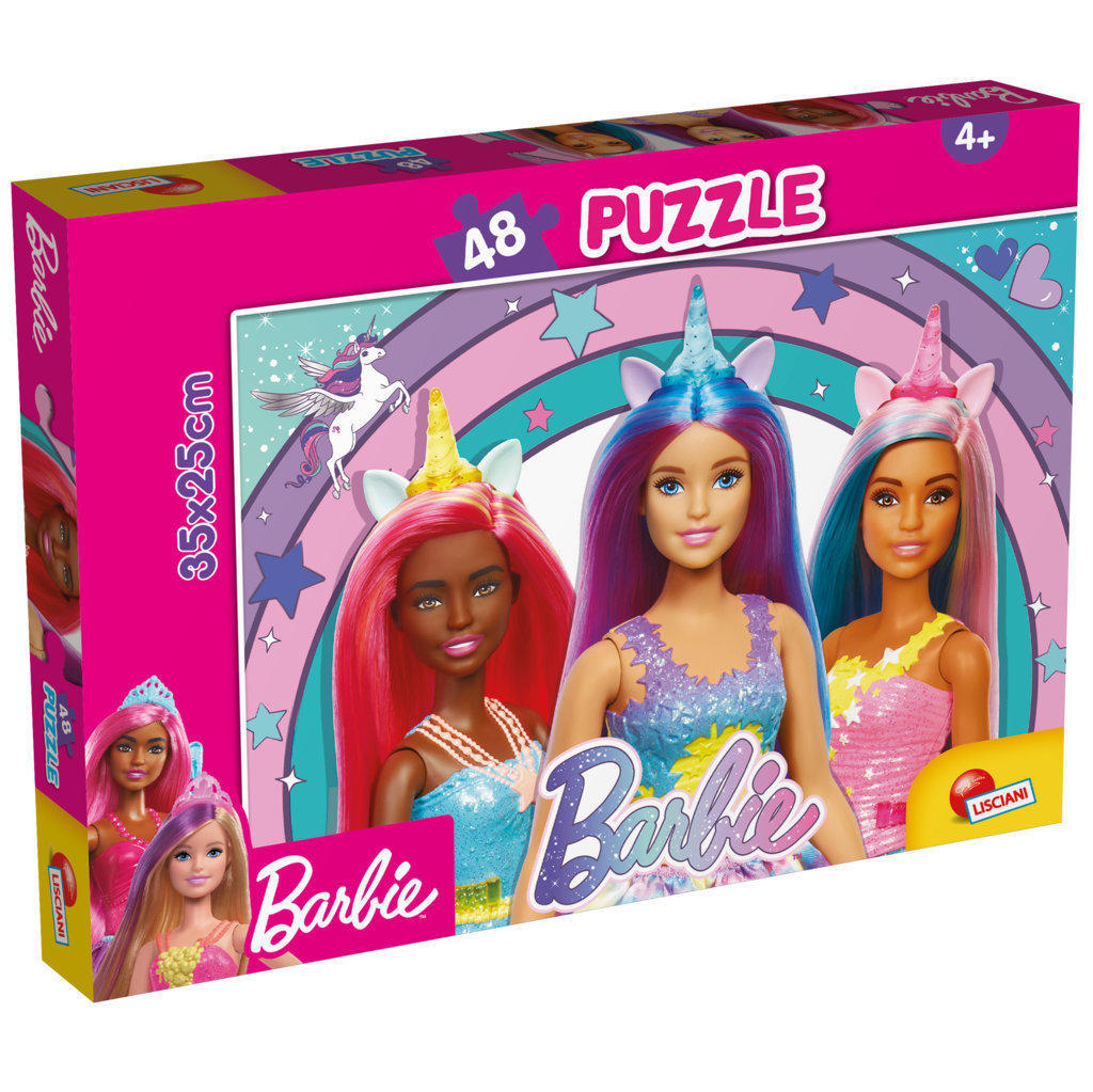 LSC99436 Puzzle da 48 Pezzi - Barbie Magic Unicorn - immagine 1