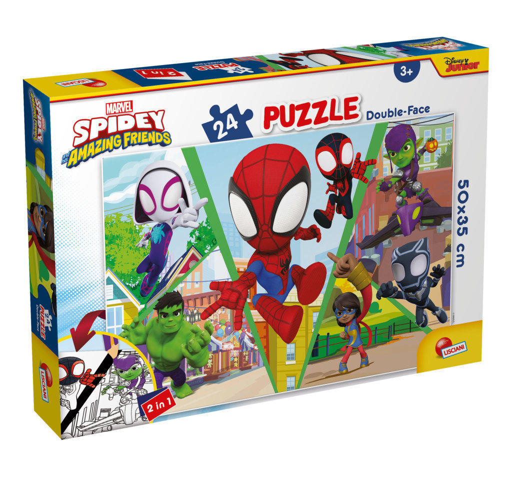 LSC99672 Puzzle da 24 Pezzi - Double Face: Spidey: Let's Challenge - immagine 1