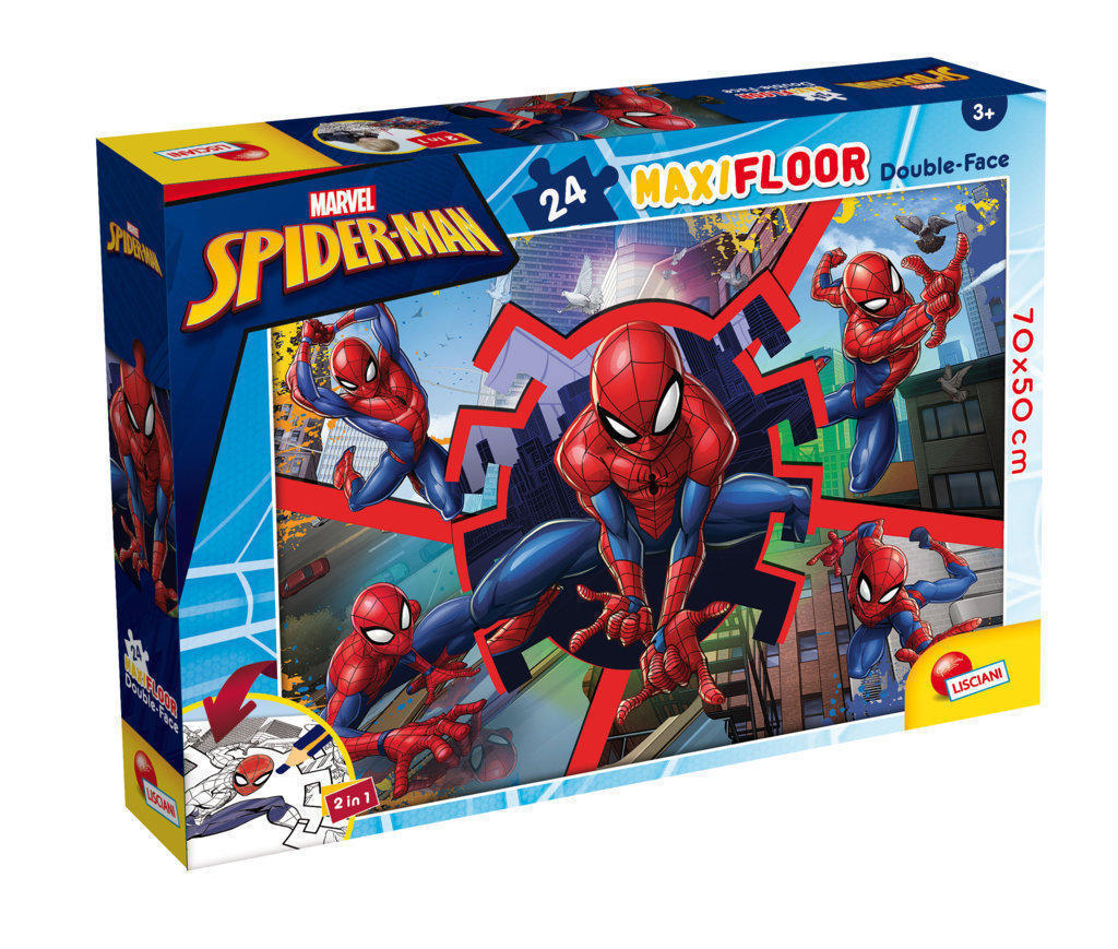 LSC99740 Puzzle da 24 Pezzi Maxi - Double Face: Spider-Man - immagine 1